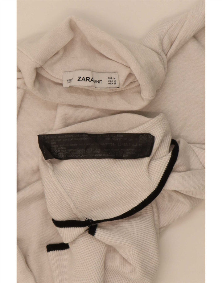 Женская майка Zara Vest UK 12, средний бежевый вискоза