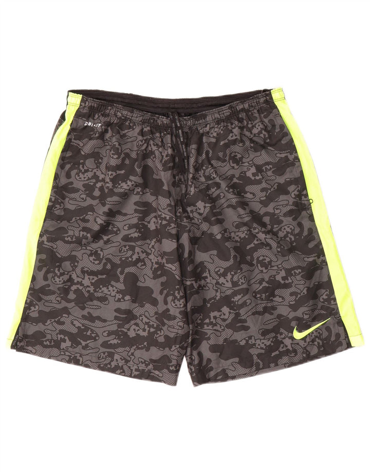 Мужские спортивные шорты Nike Dri Fit, большие черные, полиэстер
