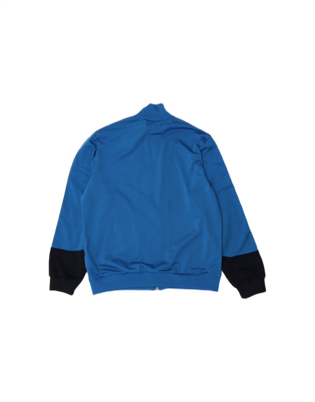 ADIDAS Boys Tracksuit Top Jacket 11-12 Years Blue Colourblock Polyester