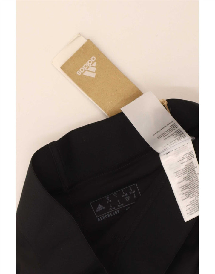 Женские леггинсы Adidas Aeroready UK 8/10, маленький черный полиэстер