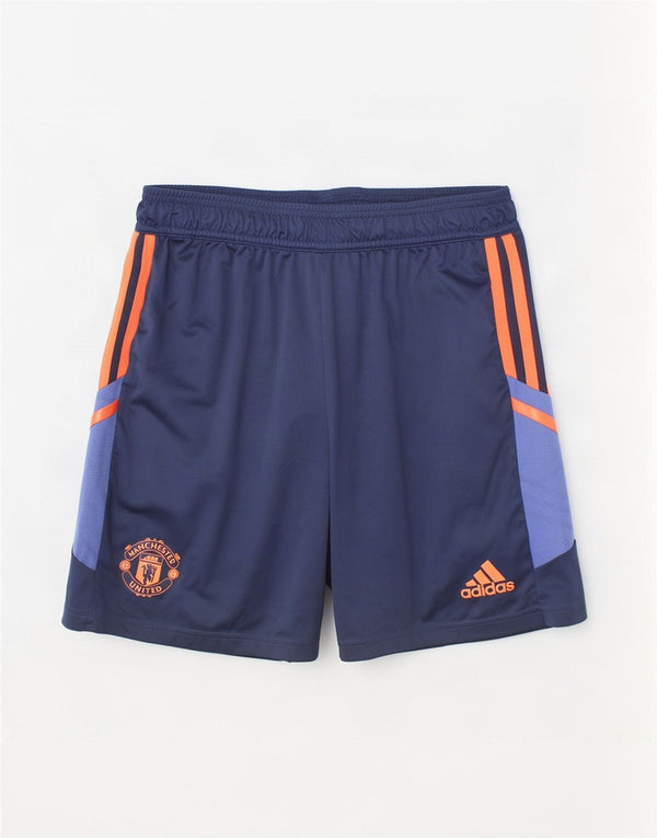 Спортивные шорты Adidas Boys Manchester United 15-16 лет, темно-синие