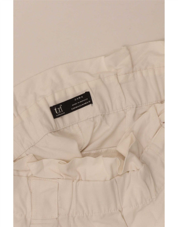Женские шорты чинос Zara, средние W28, белые
