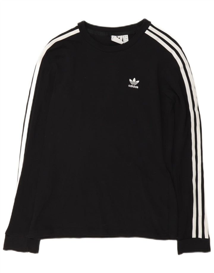Женский топ Adidas с длинным рукавом UK 8, маленький черный