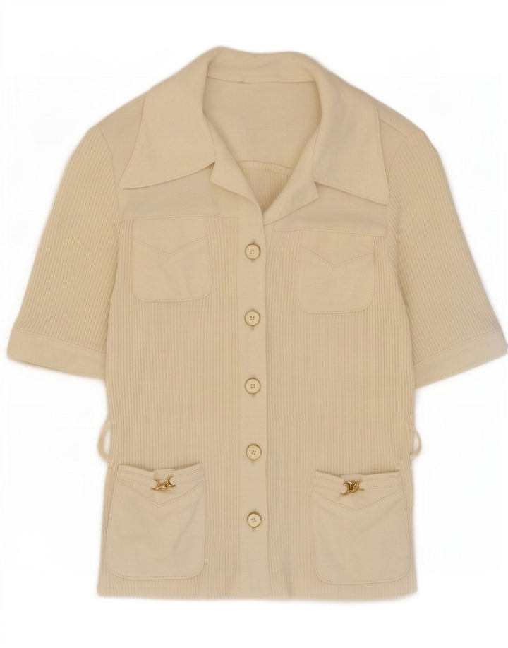 Karner Женский кардиган с коротким рукавом IT 40 Small Off White