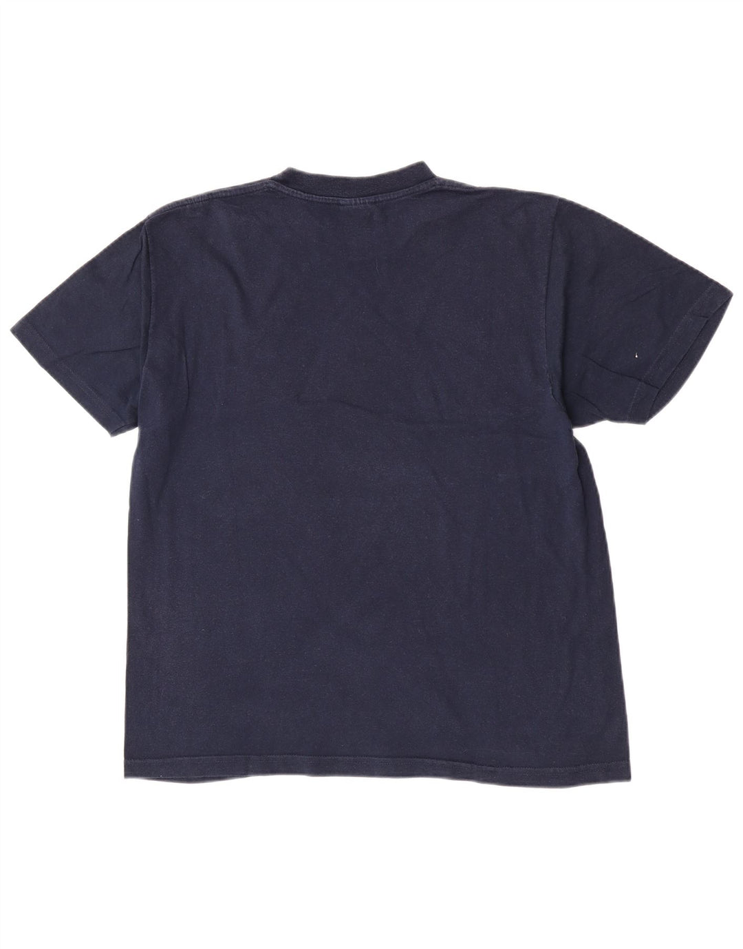 Мужская футболка с рисунком Champion, топ среднего размера, темно-синий, хлопок