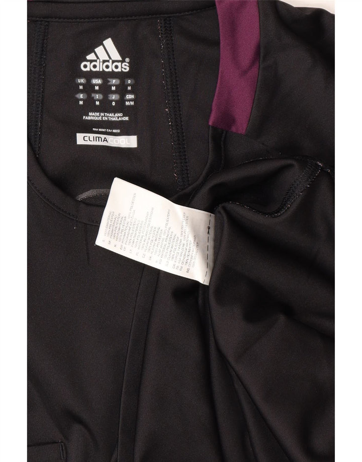 ADIDAS Mens Climacool T-Shirt Top Medium Black Polyester Vintage Adidas and Second-Hand Adidas from Messina Hembry 