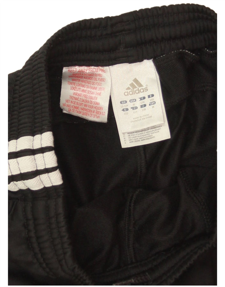 Спортивный костюм Adidas для мальчиков, брюки для бега, 11-12 лет, черный полиэстер