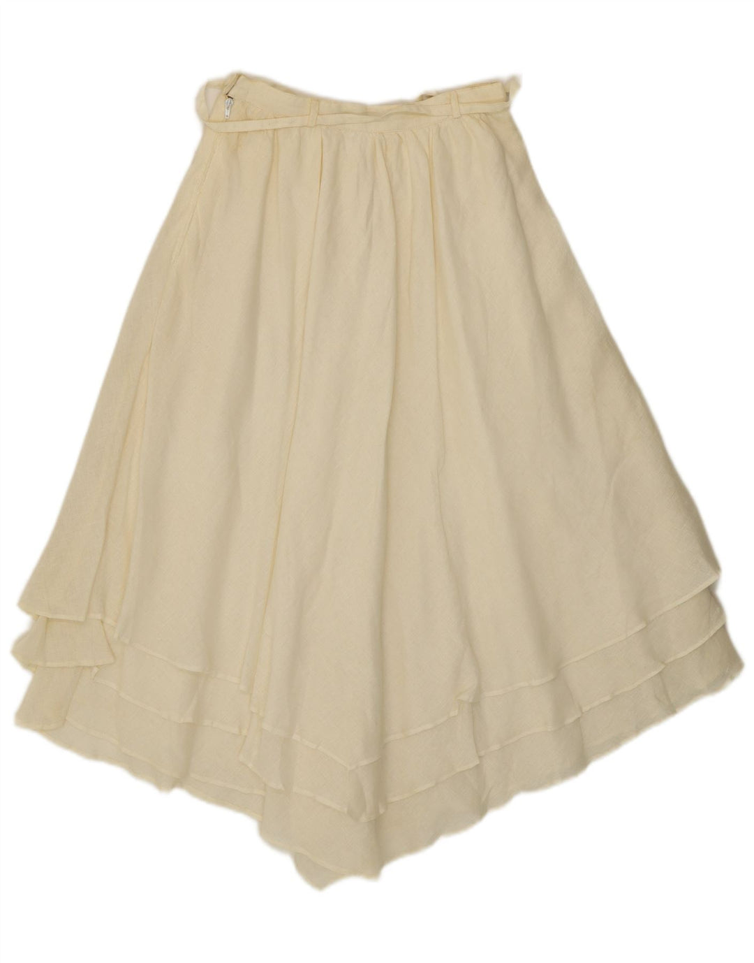 Giorgio Grati Женская асимметричная юбка IT 42 Medium W24 Off White