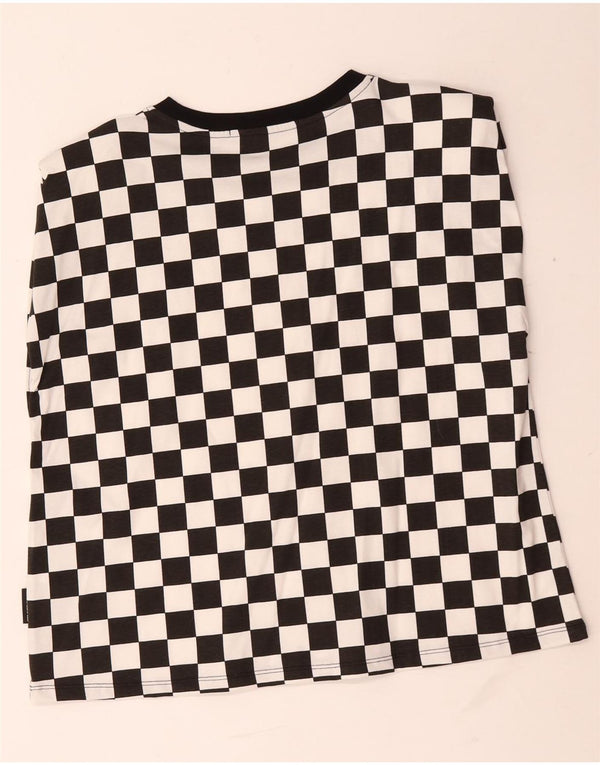 Женский жилет Karl Lagerfeld UK 18 XL, черный хлопок с геометрическим узором