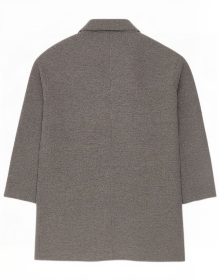 Женское открытое пальто Zara UK 10, маленькое серое