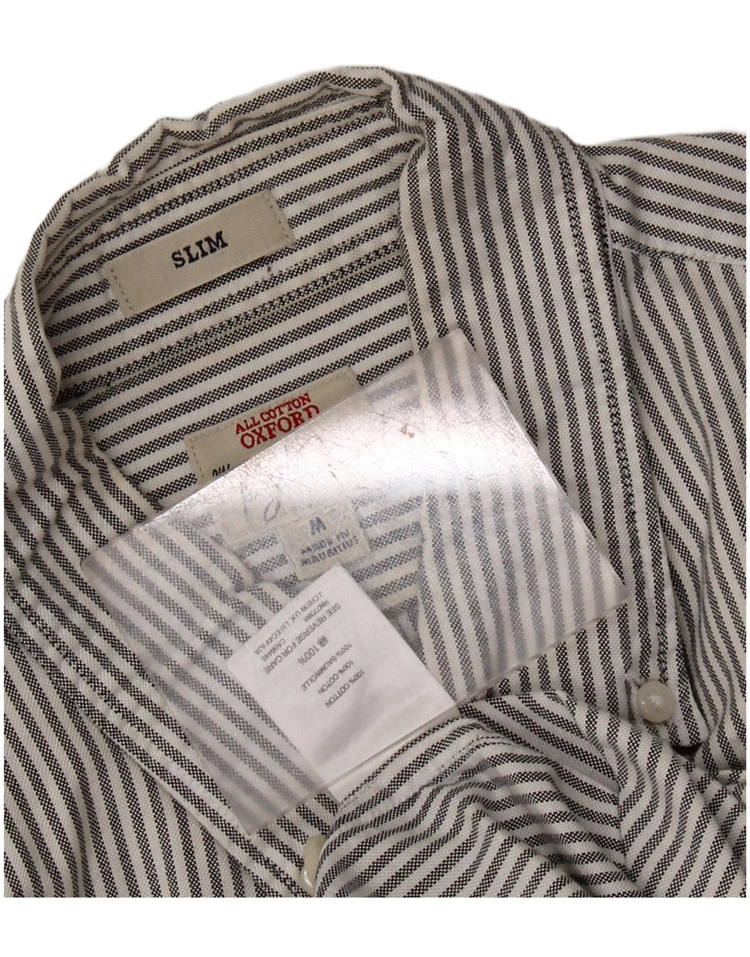 Мужская оксфордская рубашка J. CREW Slim Fit, хлопковая полоска среднего серого цвета