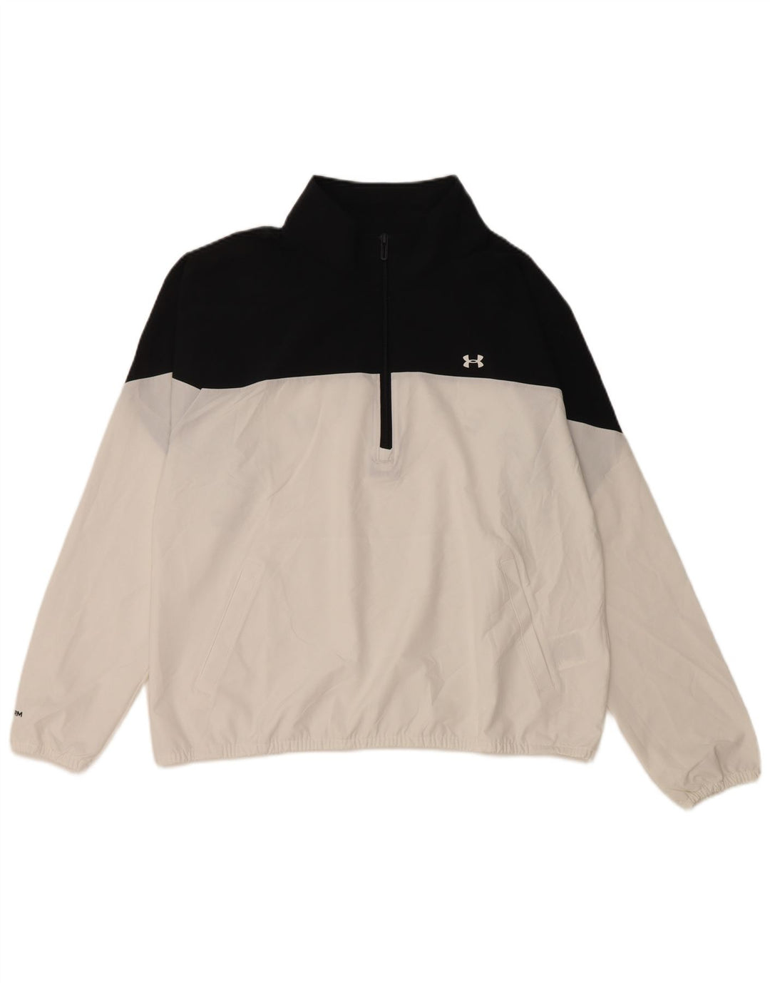 Женский спортивный пуловер UNDER ARMOR UK 16, большой белый цвет с цветными блоками