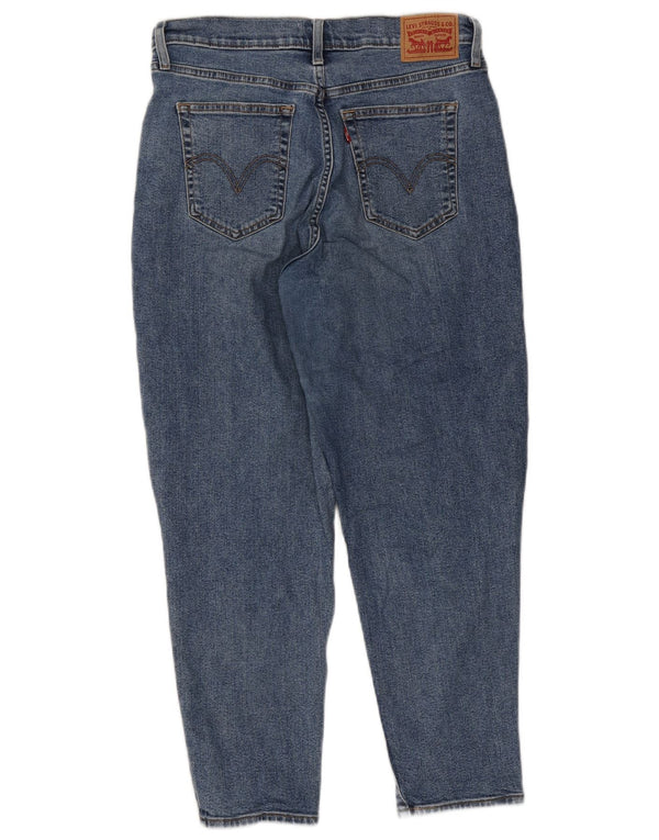 Женские зауженные джинсы Levi's Mom Jean с высокой талией W31 L27, синий хлопок