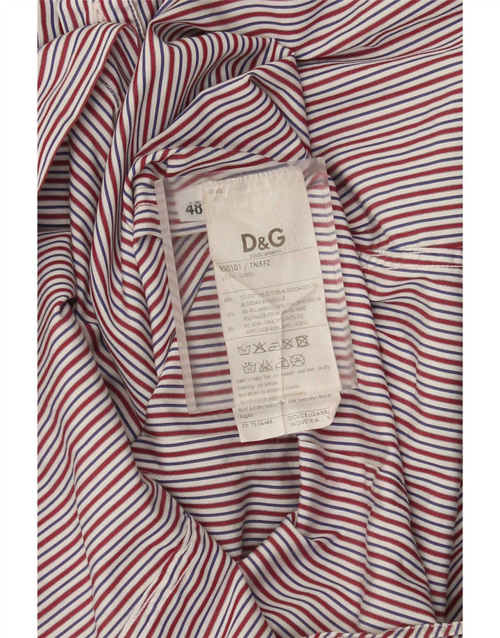 Мужская рубашка Dolce & Gabbana IT 48, средний хлопок в разноцветную полоску