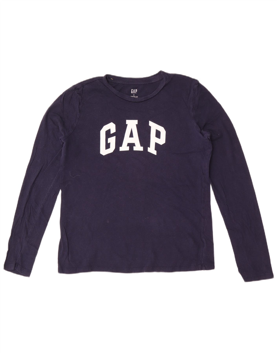 Женский топ с графическим рисунком Gap UK 14, средний темно-синий, с длинным рукавом