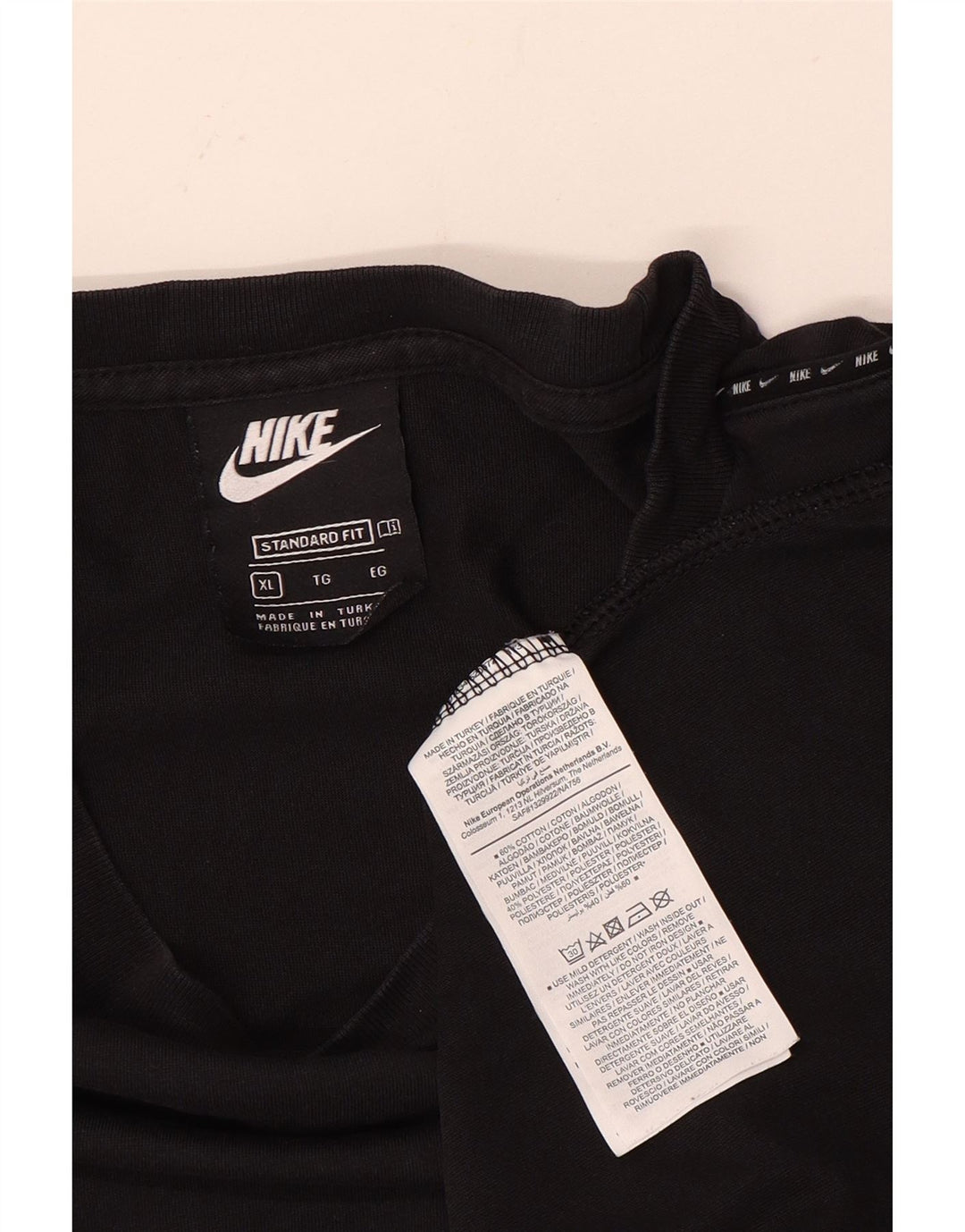 Мужская футболка Nike Top XL, черный хлопок