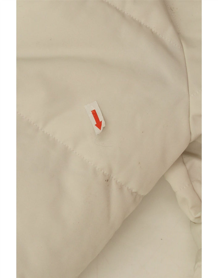 Женская утепленная куртка оверсайз с капюшоном Superdry UK 10, маленький белый полиэстер