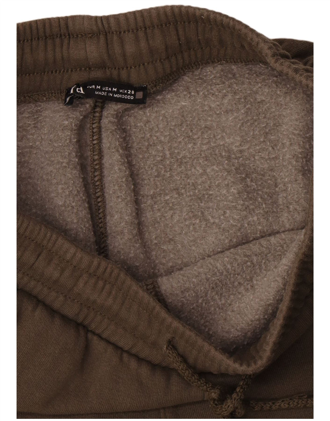 Женские спортивные брюки карго Zara UK 12, хлопок среднего цвета хаки