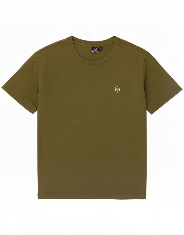 Футболка Sergio Tacchini для мальчиков, топ 11–12 лет, зеленый хлопок, размер XL