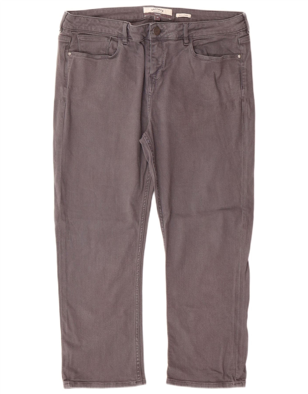 Женские джинсы-капри FAT FACE США 16 2XL W36 L24 Серый хлопок