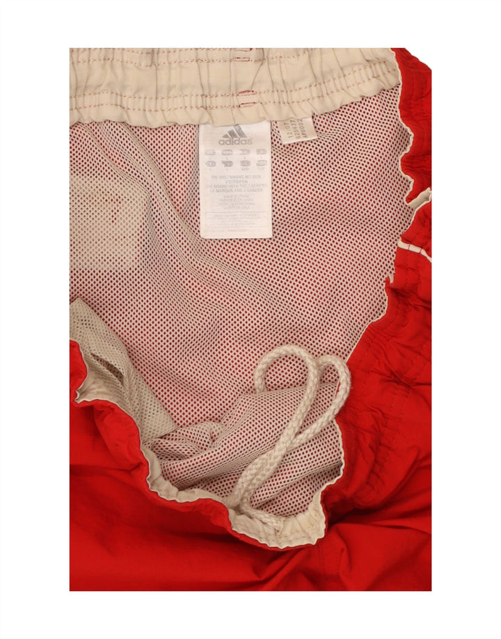 ADIDAS Mens Swimming Shorts Large Red Polyamide