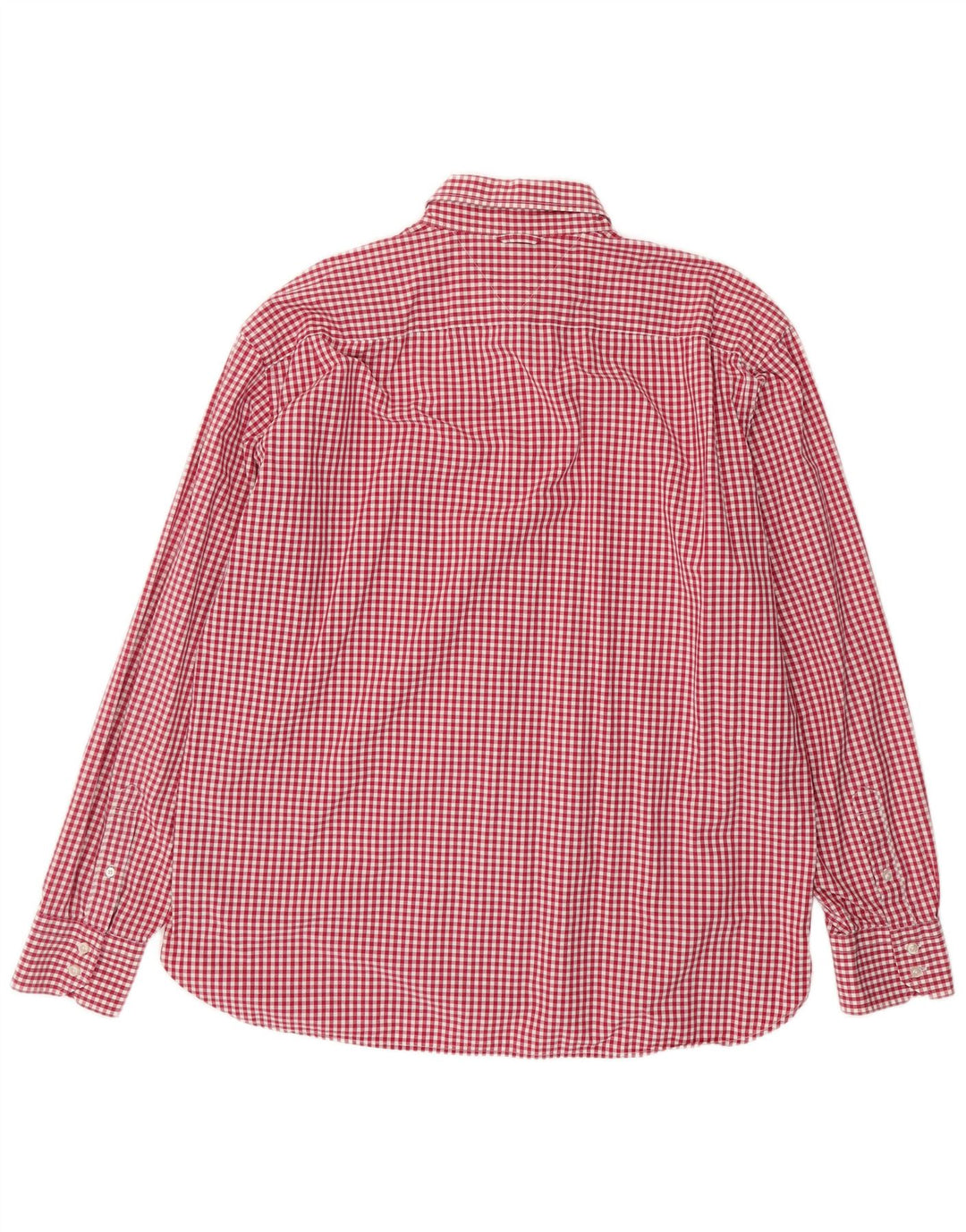 Мужская рубашка Tommy Hilfiger 2XL из хлопка в красную клетку