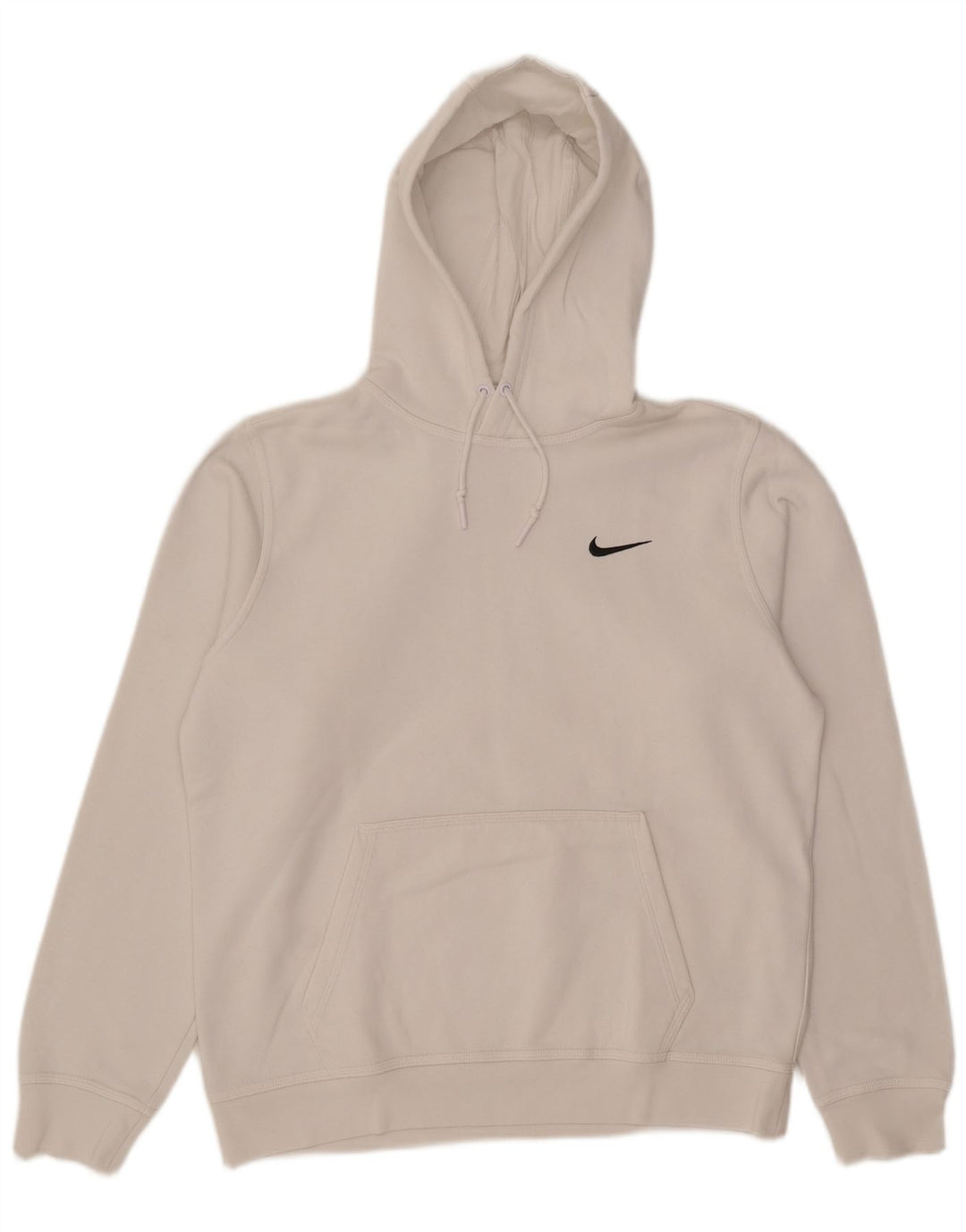 Мужской джемпер с капюшоном Nike среднего размера, белый хлопок