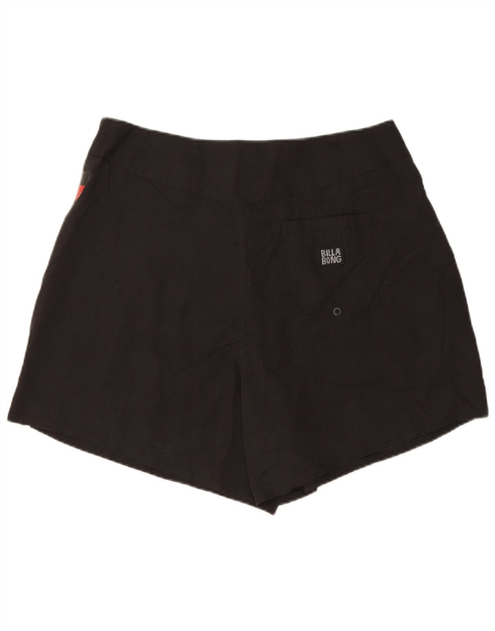 Женские шорты для плавания Billabong UK 14, большие черные, полиэстер с геометрическим рисунком