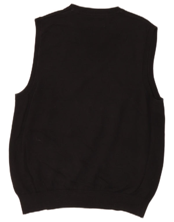 Marks & Spencer Mens Vest Tank Top Large Black Cotton