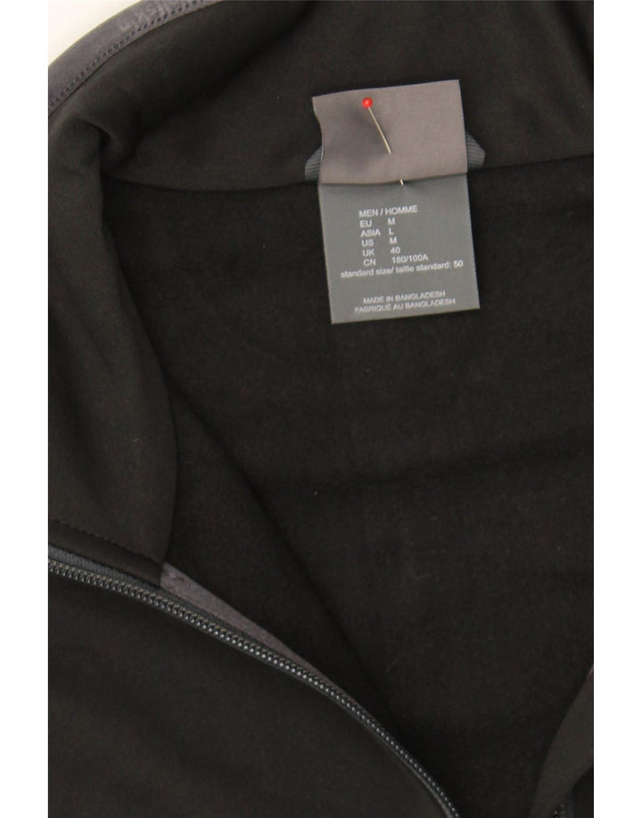 JACK & JONES Mens Tracksuit Top Jacket UK 40 Medium Black Polyester Vintage Jack & Jones and Second-Hand Jack & Jones from Messina Hembry 