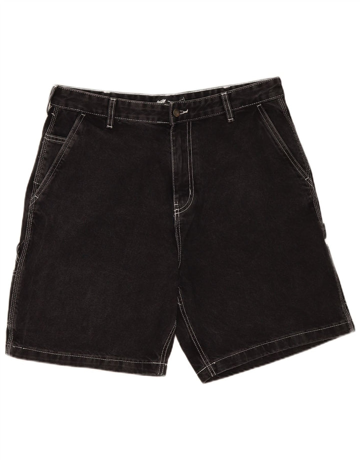 Мужские джинсовые шорты карго Pull & Bear EU 46 XL W36 Черные