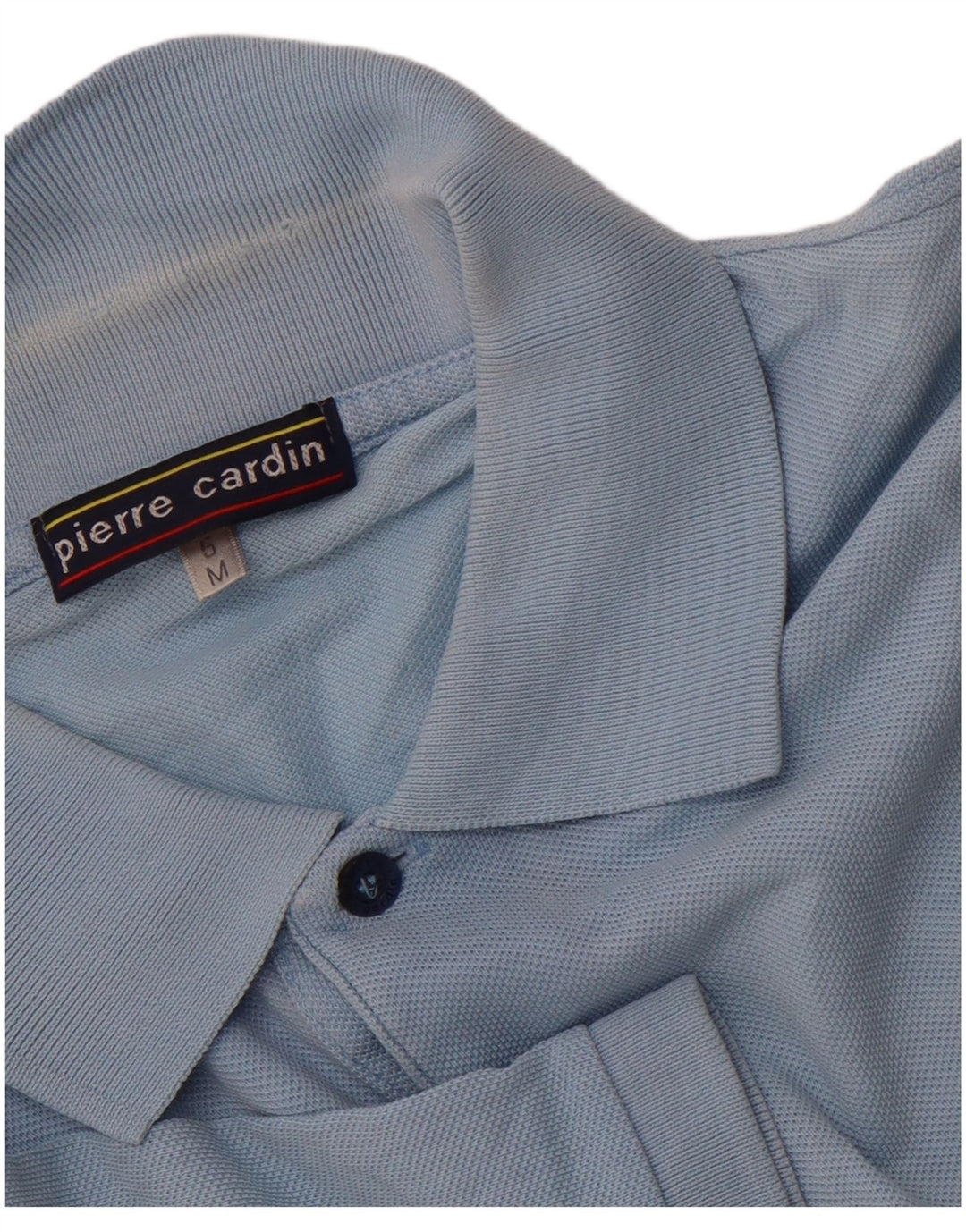 Мужская рубашка поло PIERRE CARDIN, хлопок среднего синего цвета