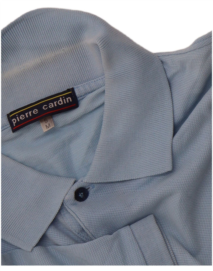 Мужская рубашка поло PIERRE CARDIN, хлопок среднего синего цвета