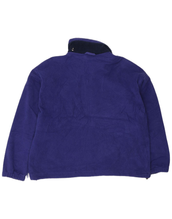 Женская флисовая куртка большого размера Columbia UK 18 XL фиолетового цвета с цветными блоками