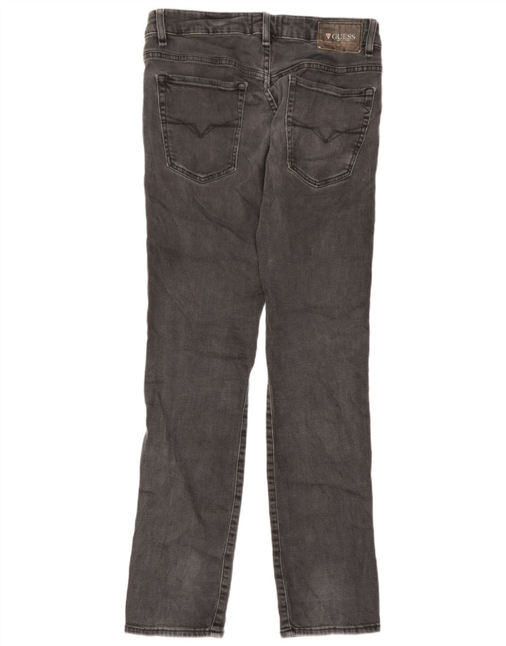 Guess Мужские узкие джинсы с рисунком W31 L30 Серые хлопковые