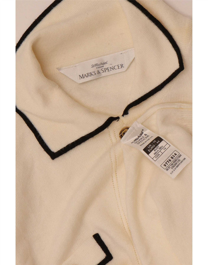 Женский кардиган Marks & Spencer St. Michael UK 16, большой Off White