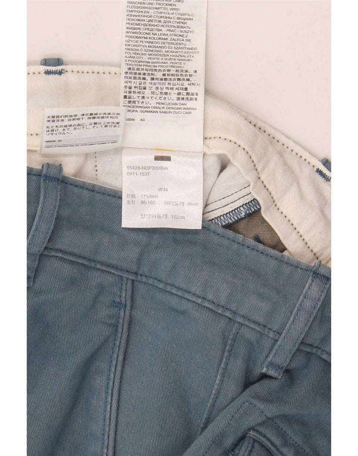 Мужские шорты чинос Levi's W34, большие синие, хлопок