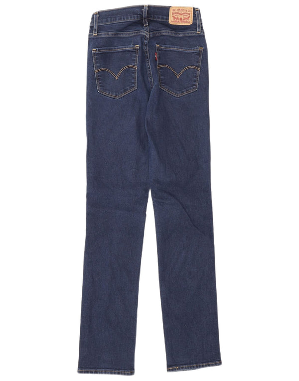 Женские прямые джинсы Levi's 724 с высокой посадкой W24 L30, синие, хлопок