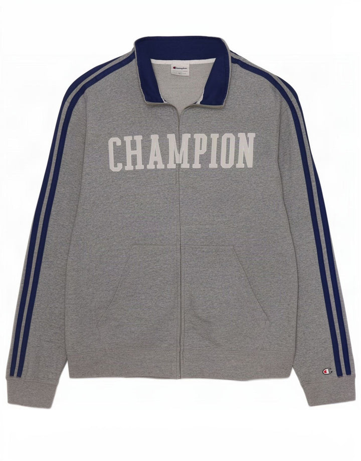 Мужской спортивный костюм Champion с рисунком, верхняя куртка XL, серый