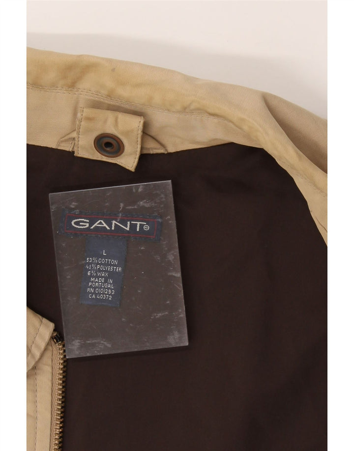 GANT Mens Overcoat UK 40 Large Beige Cotton Vintage Gant and Second-Hand Gant from Messina Hembry 