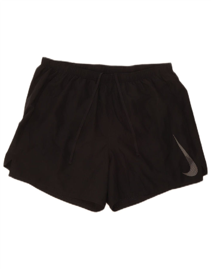 Мужские спортивные шорты Nike Dri Fit с графическим рисунком, большие черные из полиэстера