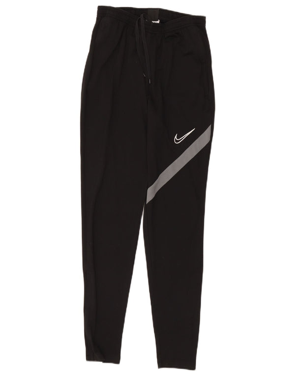Женские спортивные брюки Nike Dri Fit с графическим рисунком UK 8, маленькие черные полиэстер