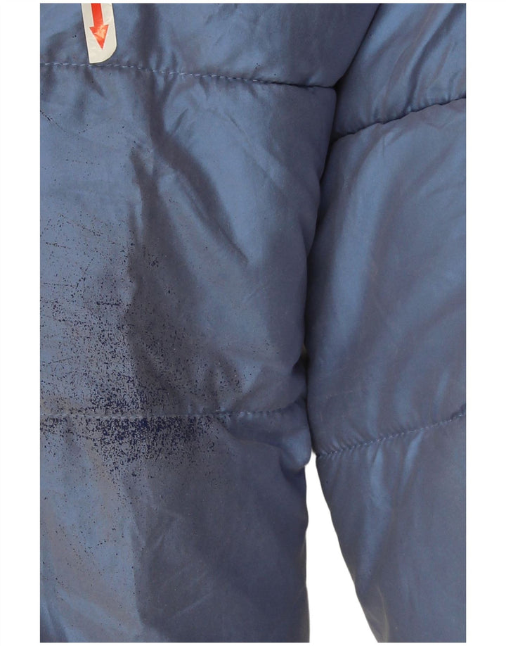 Утепленная куртка Levi's с капюшоном для девочек 13–14 лет, синяя, полиэстер с цветными блоками