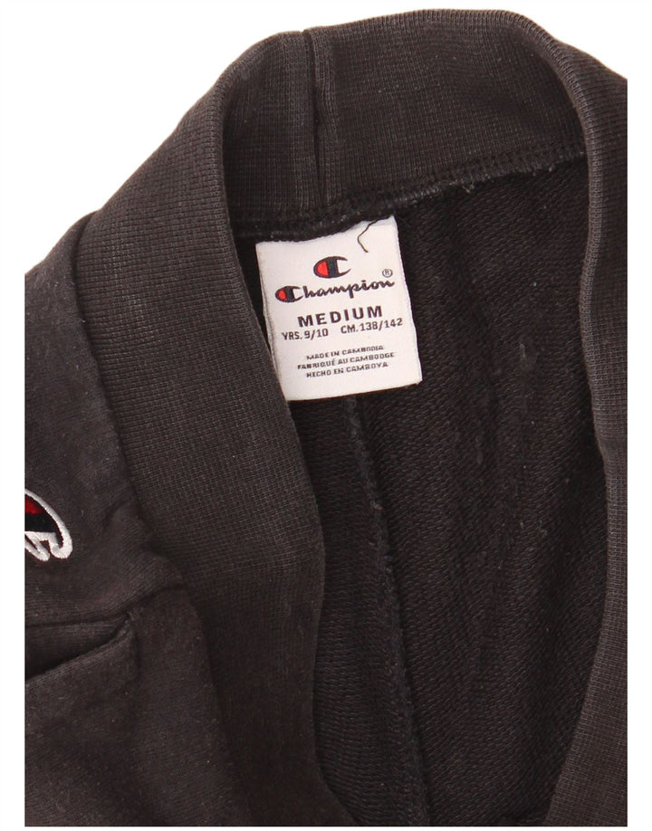 Спортивные шорты CHAMPION для мальчиков с рисунком 9-10 лет, черные