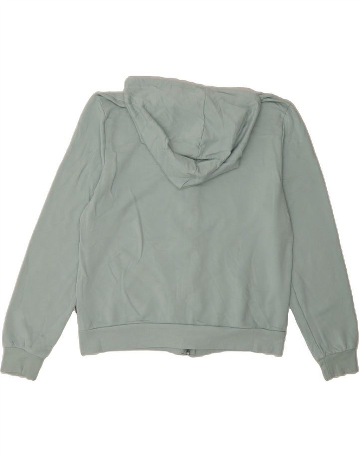 EDDIE BAUER Womens Zip Hoodie Sweater UK 14 Medium Blue Viscose Vintage Eddie Bauer and Second-Hand Eddie Bauer from Messina Hembry 