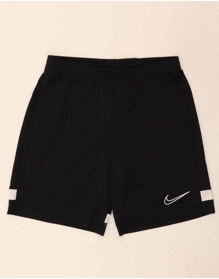 Мужские спортивные шорты Nike Dri Fit, маленькие черные полиэстер с цветными блоками