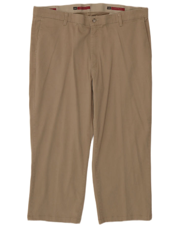 Мужские прямые брюки-капри LEE на заказ W40 L24, бежевый хлопок