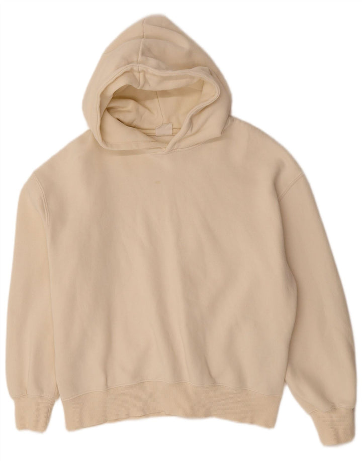 Джемпер с капюшоном ZARA для девочек 13–14 лет, белый хлопок