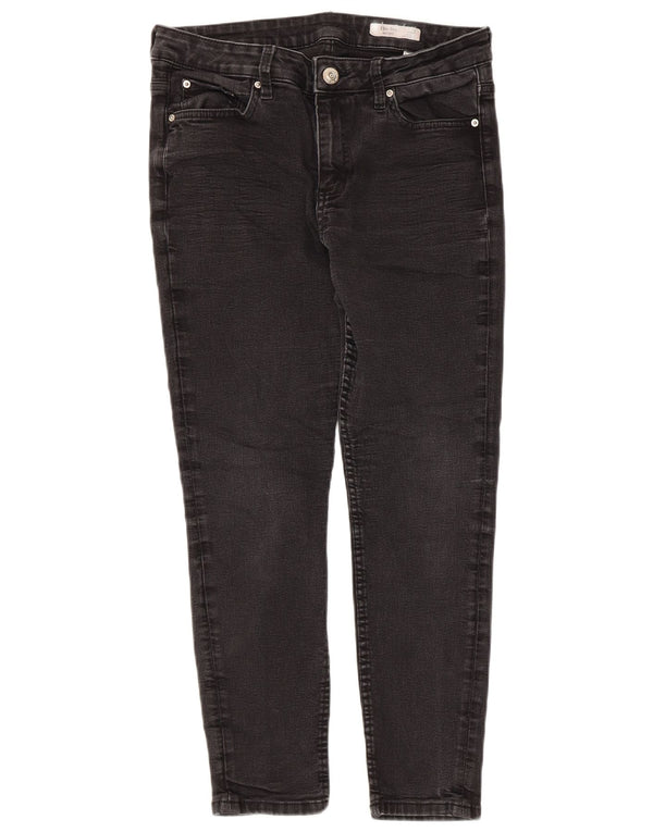 Женские укороченные джинсы скинни Marks & Spencer The Ivy UK 14, большие W32 L24, черные