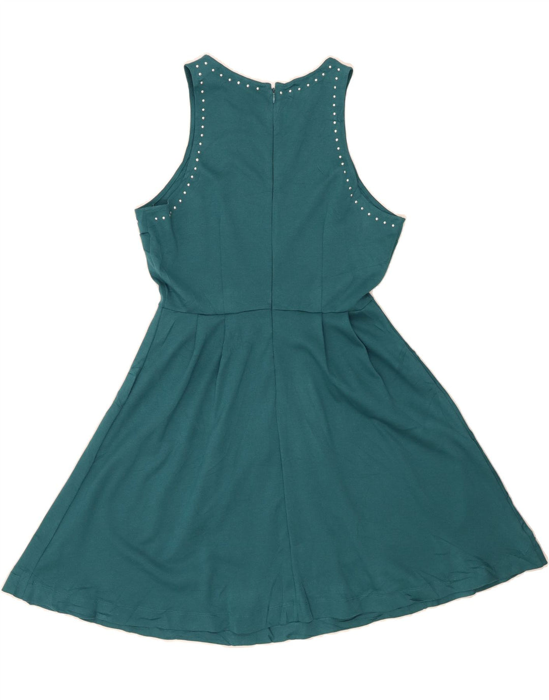 MOSSIMO Womens Sleeveless A-Line Dress UK 16 Large Green Polyester Vintage Mossimo and Second-Hand Mossimo from Messina Hembry 